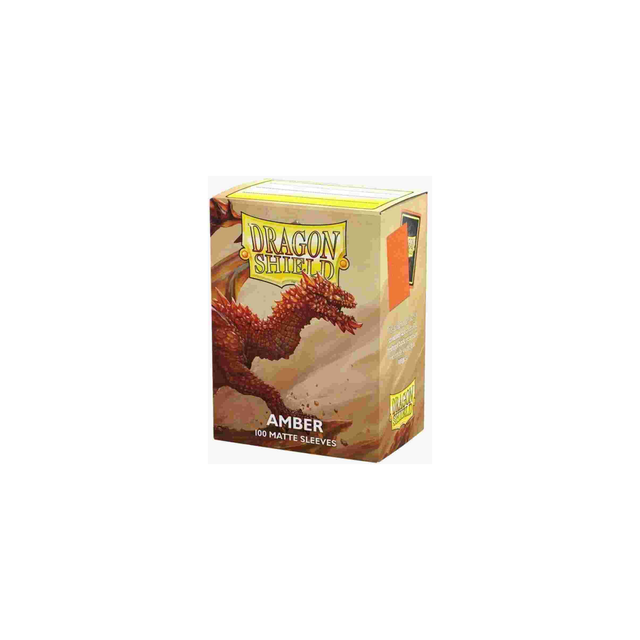 Dragon Shield Matte 100 Sleeves - Amber