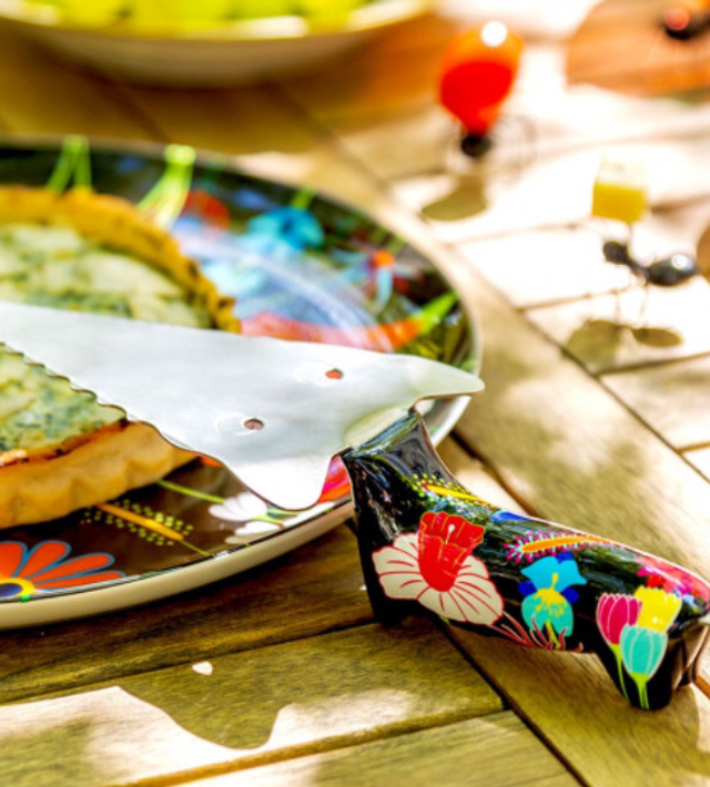 Pelle à tarte / gâteau - Filou jardin fleuri
