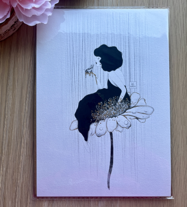 Illustration « doux baiser » 