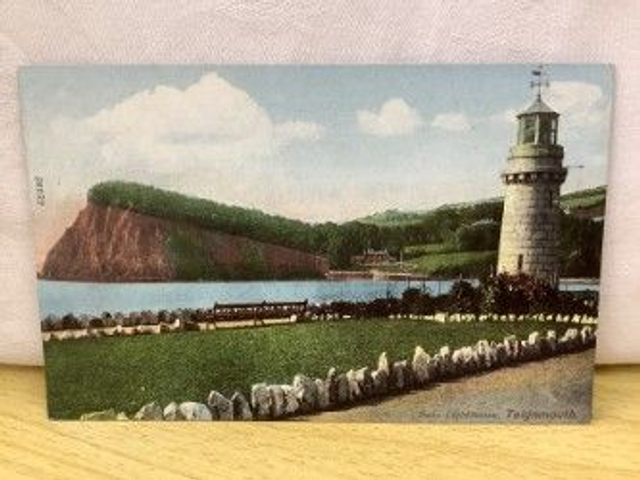 Ness Lighthouse, Teignmouth, Devon, F. Frith &amp; Co. Postcard. Our Ref No. R240 £2.50