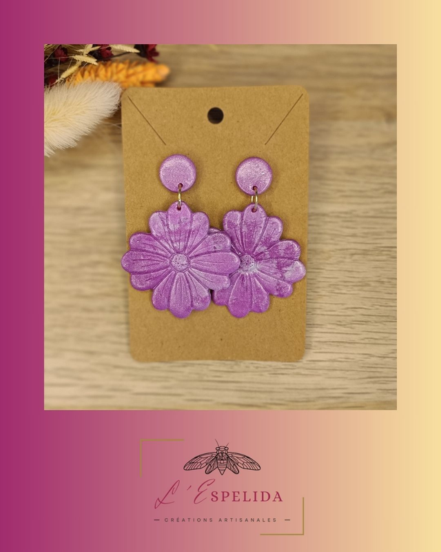 Big Flowers nuances de violet