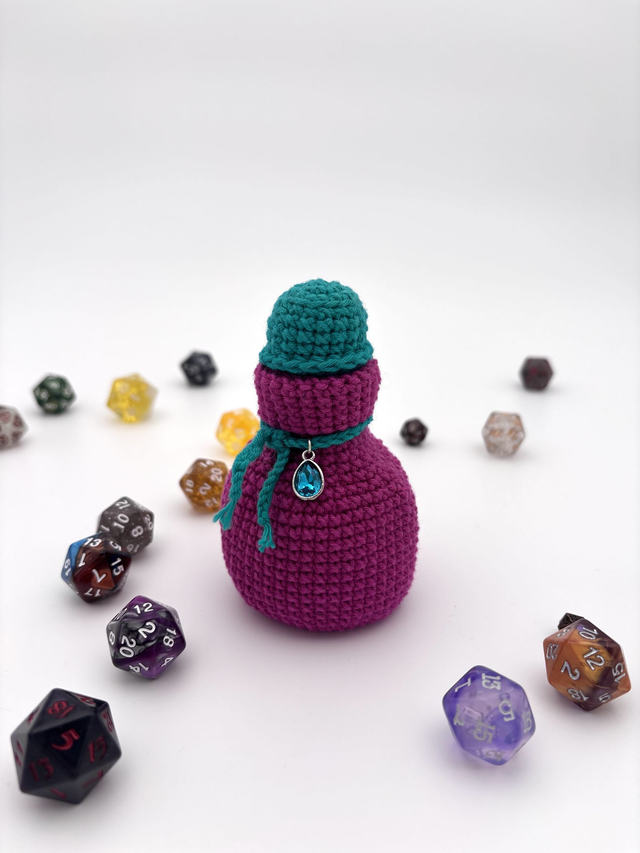 Potion Dice Bag - Dark pink