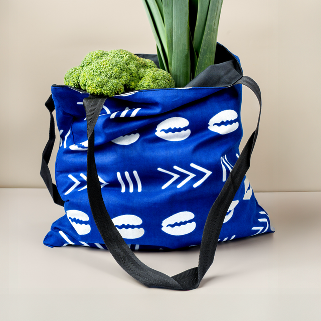 Sac en wax bleu