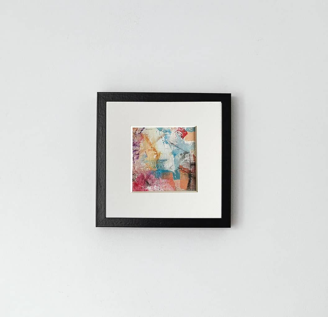 Radiant Summer Mixed Media Abstract Artwork