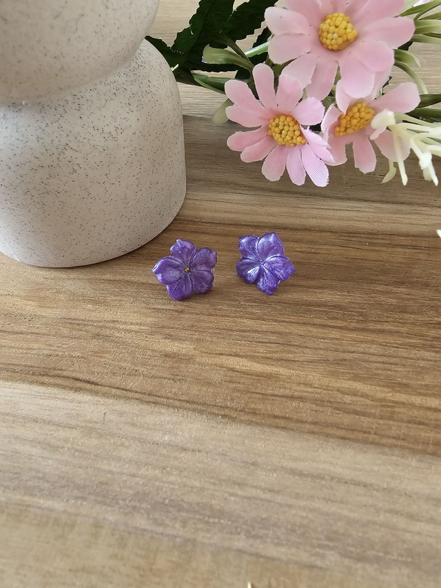 💜fleur Sauvage -&quot;Jardin Secret&quot;– L’éclat floral au creux de l’oreille 💜 (1)