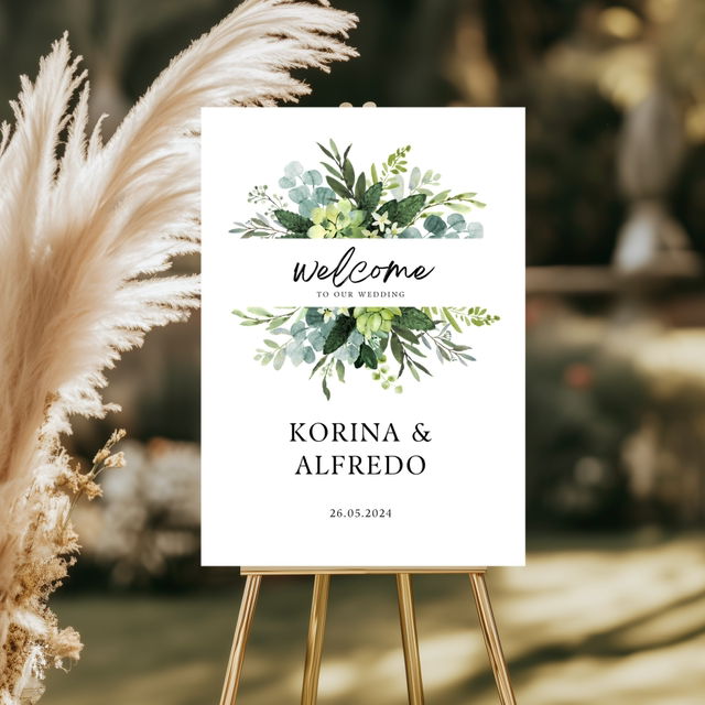 Wedding welcome board