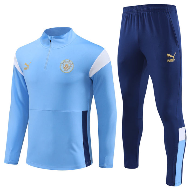 Adulte Manchester City F.C. 2023-2024 Quick Dry Casual bleu ciel 