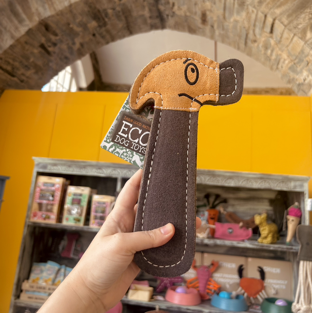 Green & Wild's Hugo the Hammer Eco Dog Toy