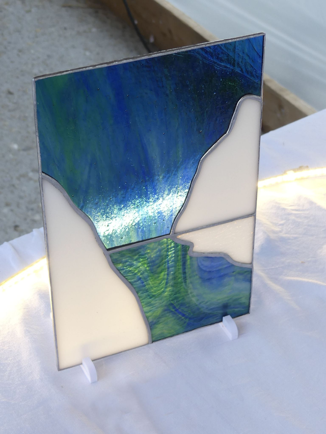 Aurores boréales sur la banquise