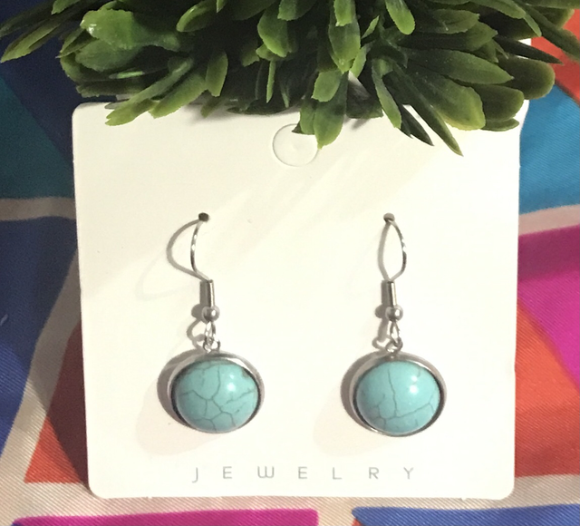Blue Dangling Earrings- BLDE89