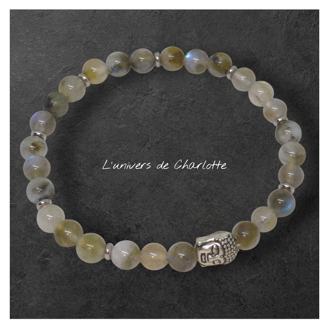 Bracelet "Labradorite" 6mm BR-132
