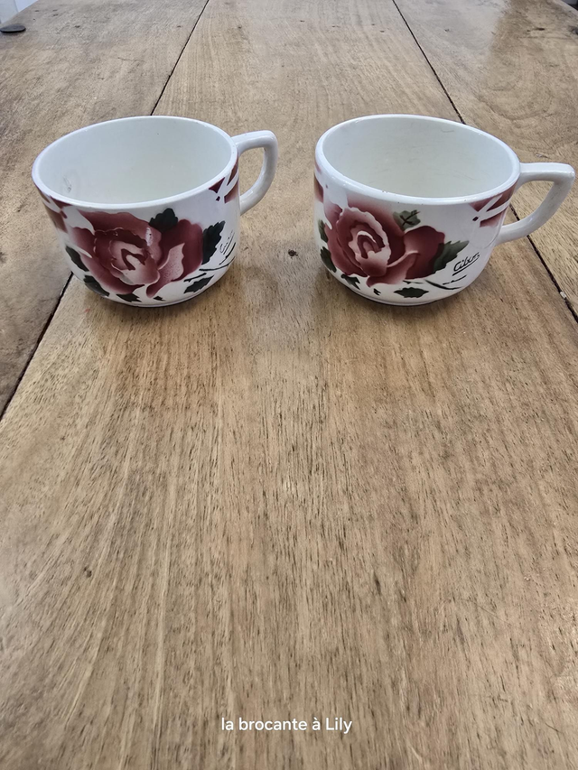 Tasses à café Sarreguemines 