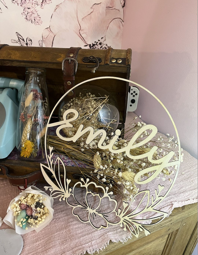 couronne prénom / thème personnalisé