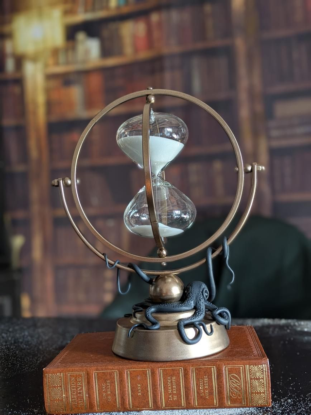 Sablier rotatif steampunk 30 min