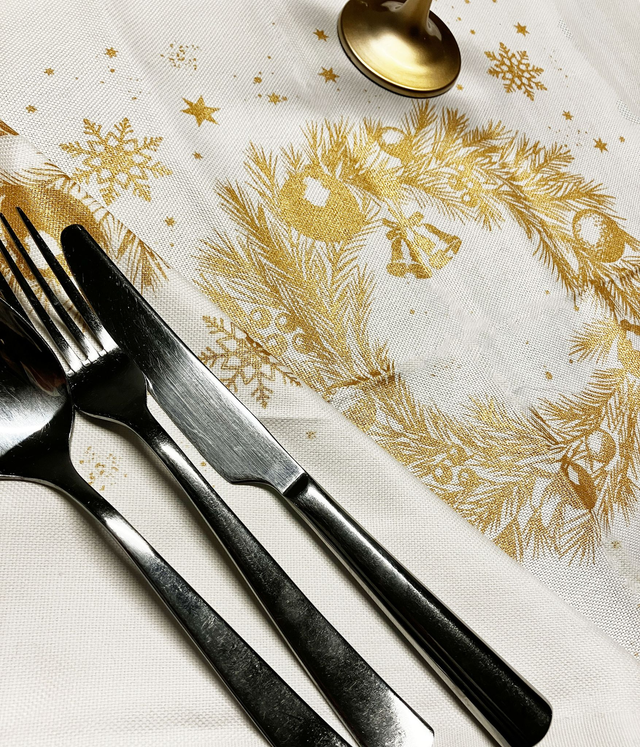 Stoffserviette- Adventskranz