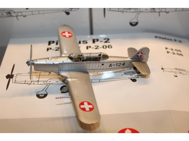 Pilatus P-2-05 A-124 Silber/Aluminium (1963), 1:72, ACE
