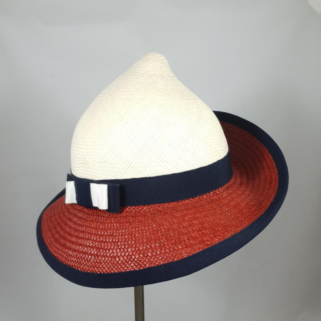 Chapeau Flower Large en paille panama