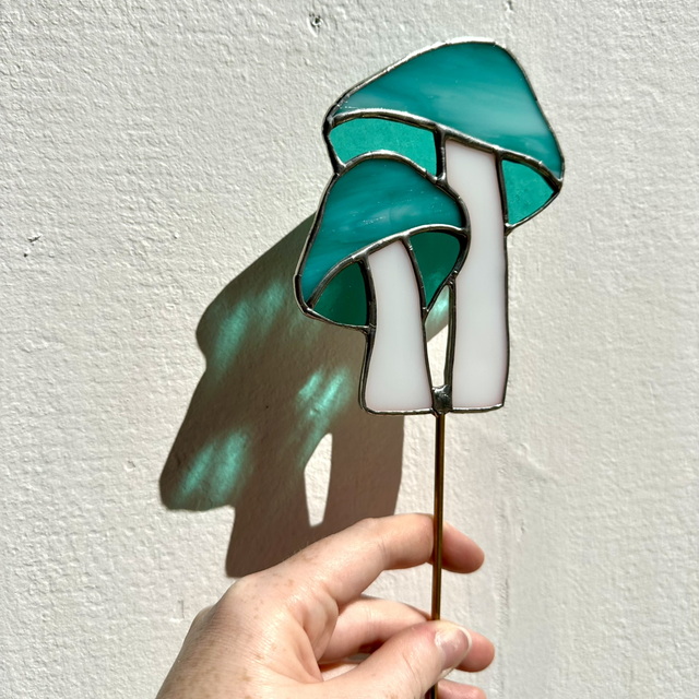 Champignons (bleu turquoise)