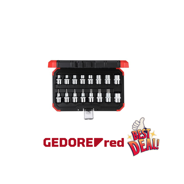  Steckschlüssel-Satz 1/2" 16-teilig TX E10-24 T30-70 R68003016 