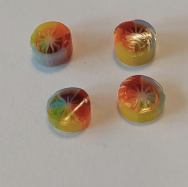 Millefiori flower rainbow