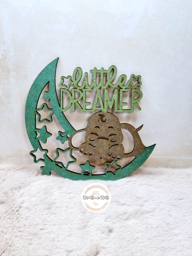 Décoration murale en bois Mumbo l'éléphant