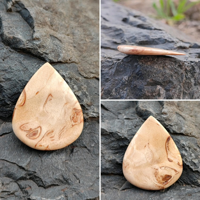 Médiator en Bois de Bouleau Madré