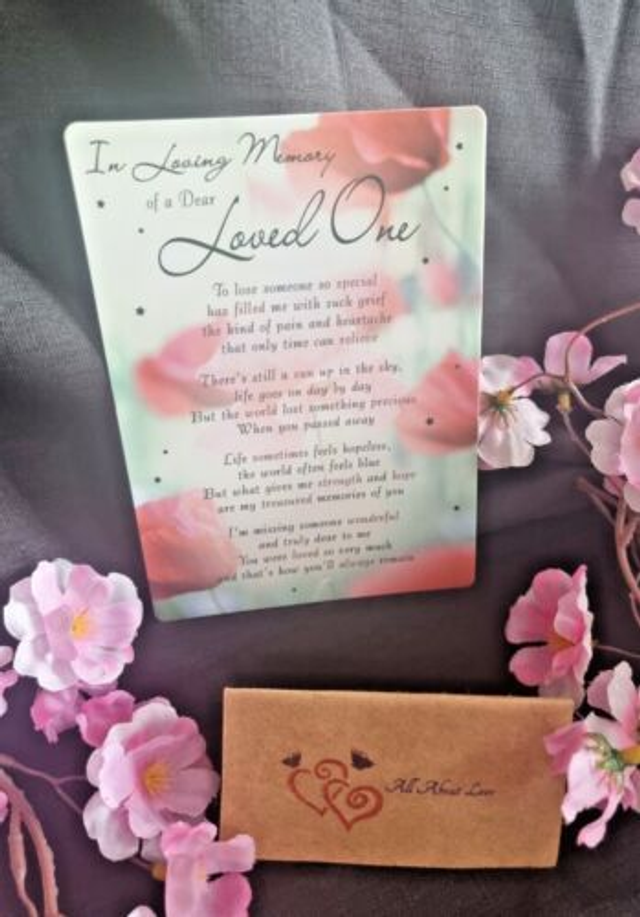 Beautiful Verse Graveside, Memorial, Funeral, Remembrance, Cemetery Cards.