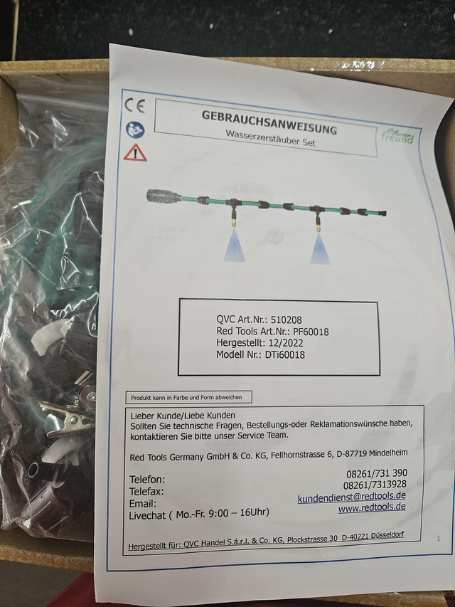 Wasserzerstäuber Set – Perfekte Bewässerung für Garten, Balkon & Pflanzen