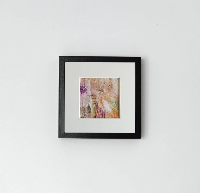 Petal Symphony - Textured Abstract Floral Artwork