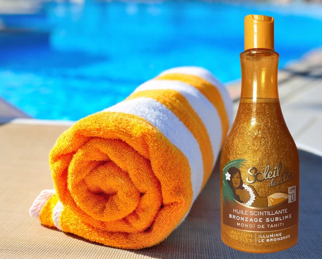 SOLEIL DES ILES Huile Scintillante - Bronzage Sublime - - Protection Solaire - 150 Ml