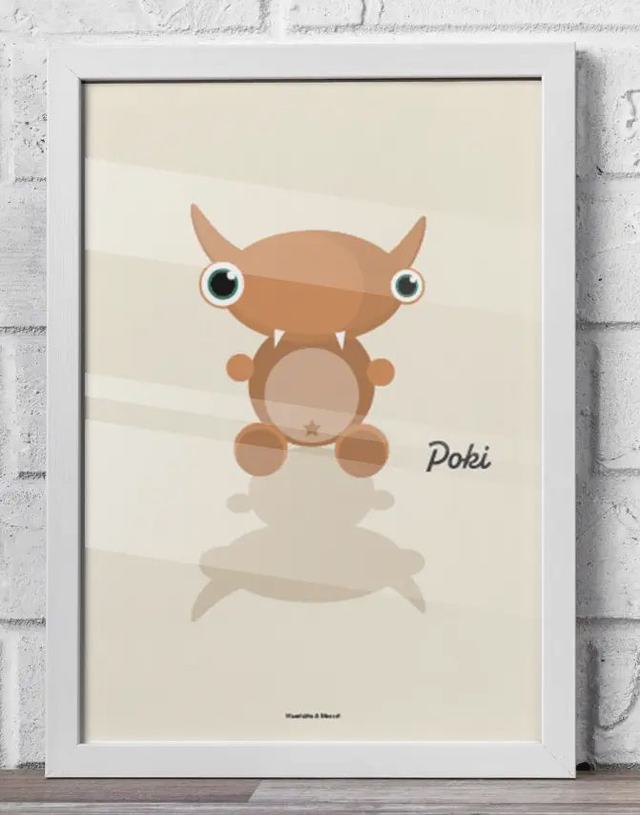 03 - Carte postale enfant monstre