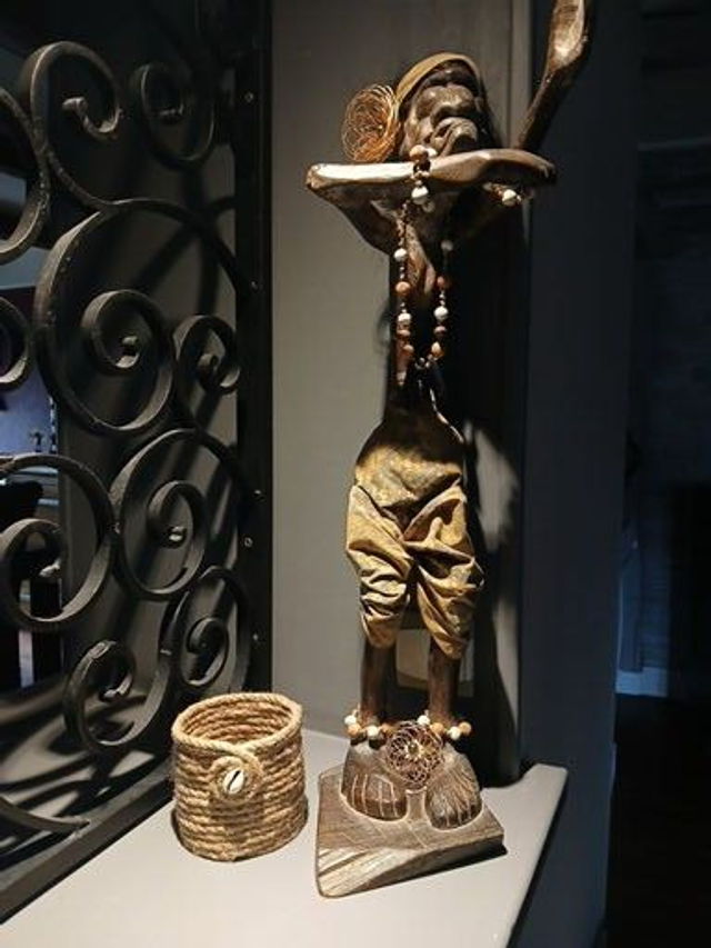 Lot de 2 paniers Bohème en jute et cauri