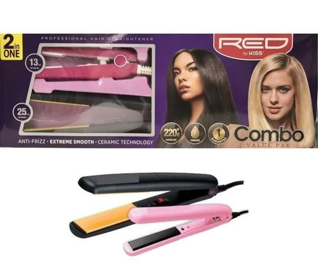 RED By Kiss: 2pcs Straightener Combo 13mm+25mm (HFID01GB) P/PRICE>
