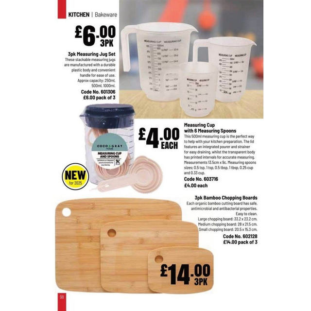 Set of 3 Bamboo Chopping Boards