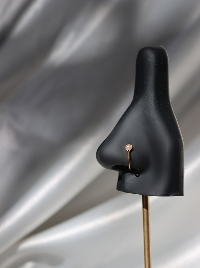 Faux piercing de nez Dotty rose gold/rose