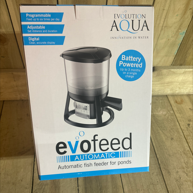 Evolution Aqua - Evofeed Automatic Fish Feeder - Programmable - Adjustable- Digital 