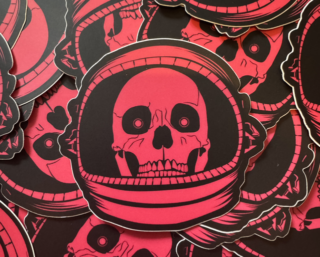 Skull Vinyl Sticker 