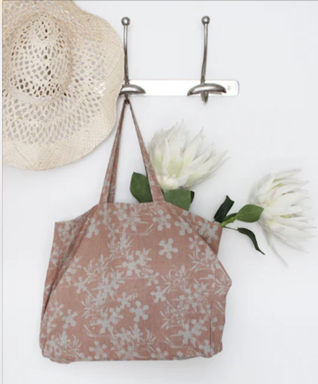 Raine &amp; Humble shopping tote (myrtle/clay)