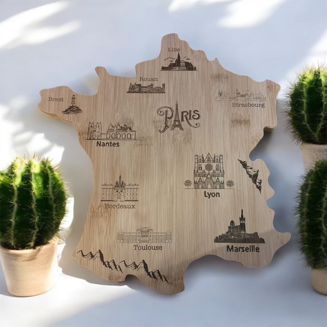 Planche a découper carte France