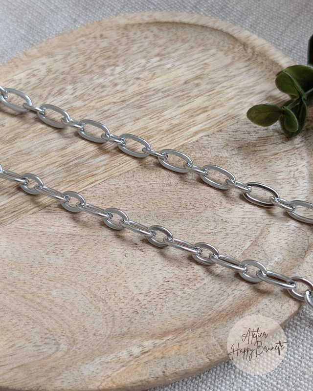 Collier Argent  - Chaine maille forçat 