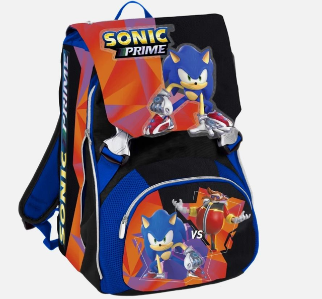 SONIC PRIME ZAINO ORGANIZZATO ESTENSIBILE BY SEVEN SCUOLA