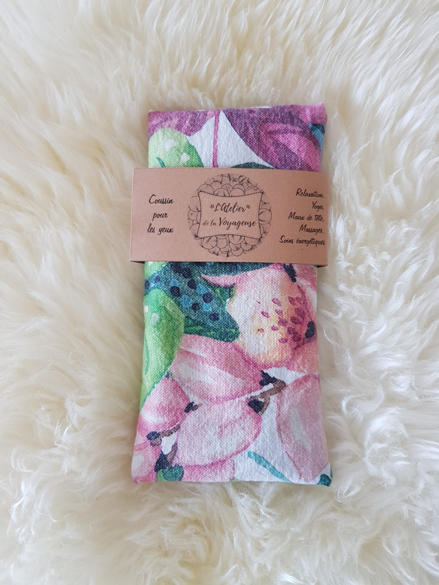 27 - Coussin pour les yeux - Wonderful flowers
