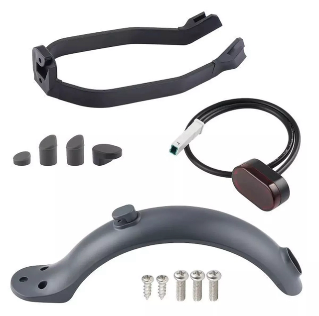 Garde Boue Arrière Trottinette Electrique Xiaomi M365/Pro +Support +Feu Arrière