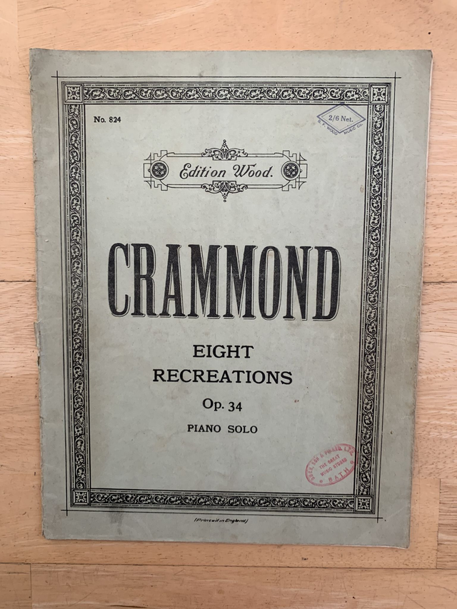  Crammond eight recreations op 34 piano solo edition