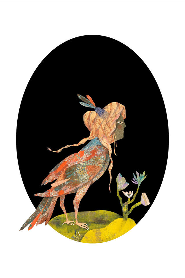 Chimère Femme oiseau - Tirage d'art 