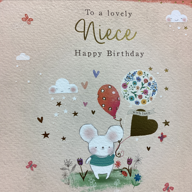 Birthday Relative Niece - A lovely Niece GB