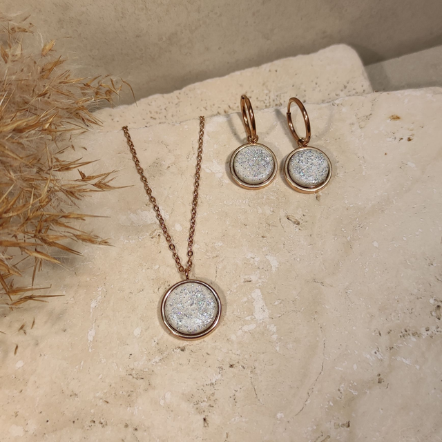 Moon | Sparkle| Rosegold