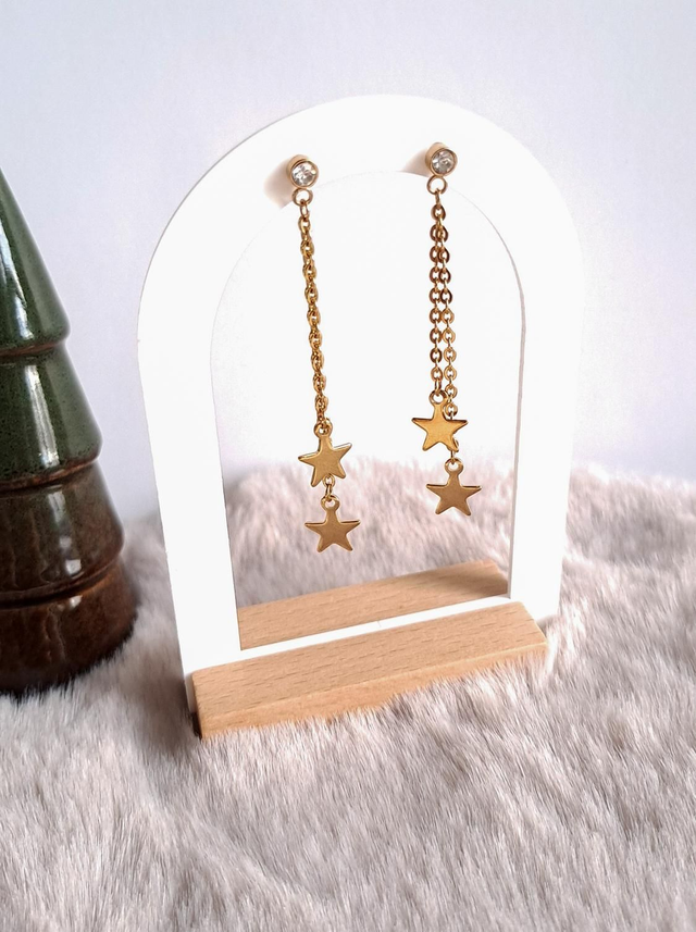 Boucles d'oreilles pluie d'étoiles 