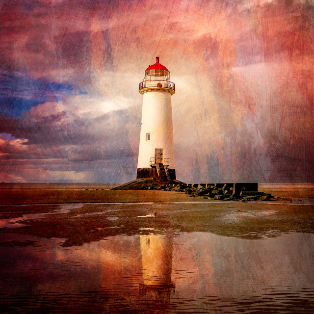 Point of Ayr Lighthouse Sunset