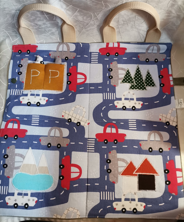 Hordozható textil autópálya